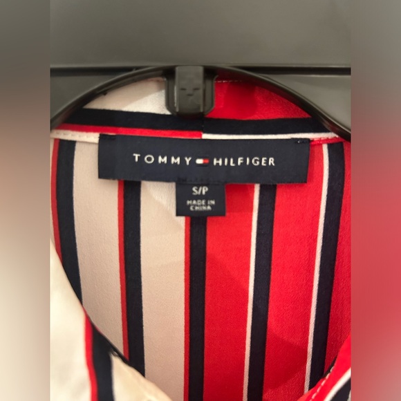 Tommy Hilfiger Button Down Wrap Front Blouse - Picture 4 of 5